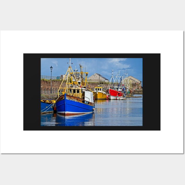 Fishing Boats in Maryport Harbour Cumbria Wall Art by MartynUK